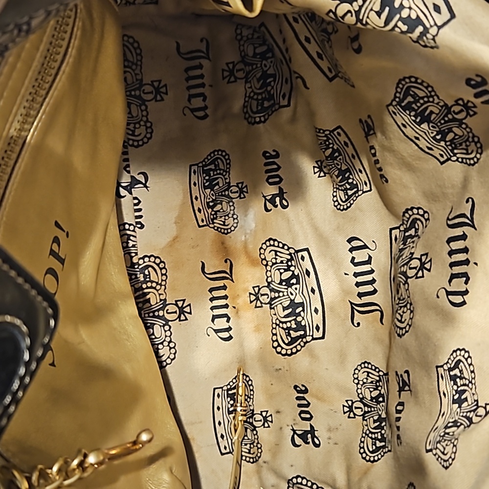 Juicy Couture Handbag Purse Y2K Vintage Brown Gold - Picture 7 of 14